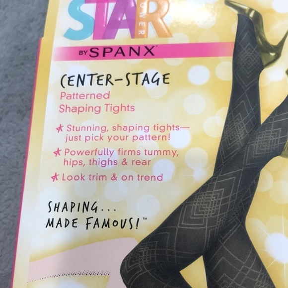 3 Pairs Star Power By Spanx Shaping Tights Diamond Daze Black New - Picture 4 of 7
